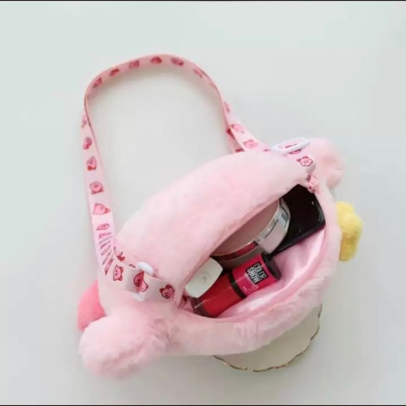 Kirby Star Plush Crossbody Adjustable Bag Purse - Picture 2 of 6